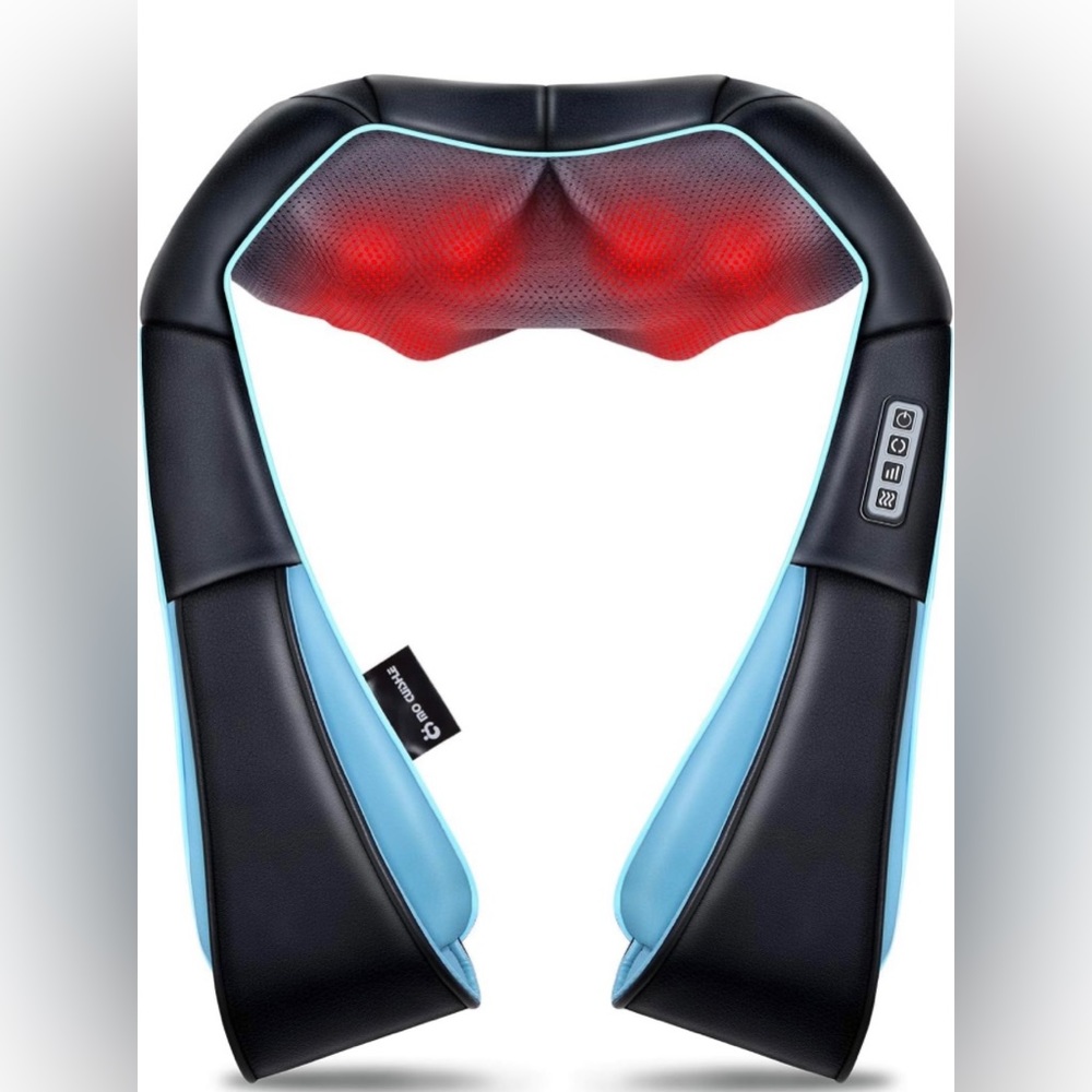 Back Shoulder and Neck Massager with Heat, Electric Deep Tissue 4D Kneading